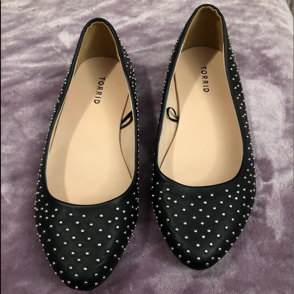 Torrid studded flat shoes